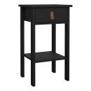 Barcelona Bedside Table with 1 Drawer in Black