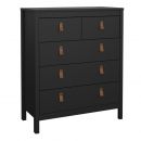Barcelona Chest 3+2 Drawers in Black