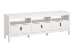 Barcelona TV Unit 3 Drawers in White
