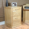 Mobel Oak Home office 2 drawer oak filing cabinet.