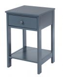 Shaker, 1 drawer petite bedside cabinet, midnight dark blue.