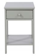 Shaker, 1 drawer petite bedside cabinet, grey