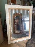 122cm x 92cm Cream Moulded Frame Wall Mirror (Clearance)