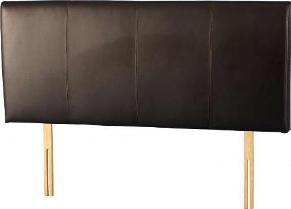 Palermo 4'6 Headboard (Brown Faux Leather)