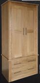 New Quercus 2 Drawer Double Wardrobe