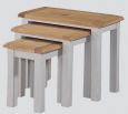 Kenmore Grey Painted Oak Nest Of Tables
