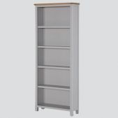 Kenmore Grey Painted Oak Tall Bookcase