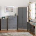 Nevada Grey Gloss Bedroom Furniture