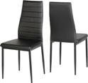 2 x Abbey Chairs - Black (sold in pairs only)