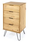 Augusta Pine 4 Drawer Narrow Chest