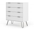 Augusta White 4 Drawer Chest