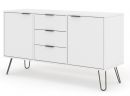 Augusta White Medium Sideboard 2 Doors 3 Drawers