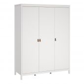 Barcelona Wardrobe with 3 Doors in White