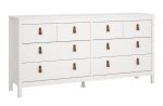 Barcelona Wide Chest 4+4 Drawers in White