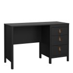 Barcelona Desk 3 Drawers in Black