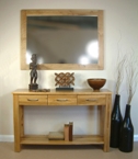 Mobel Oak console table