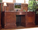 La Roque Twin Pedestal Computer Desk