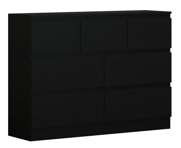 Carlton Matt Black Merchants Chest Carlton Bedroom Furniture FW
