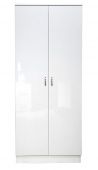 Chilton 2 Door White Gloss Wardrobe