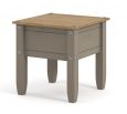 Corona Grey Washed Lamp Table