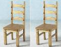 Two Corona Mexican dining chairs