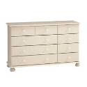 Richmond white painted 2+3+4 drawer wide chest