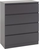 Malvern Grey 4 Drawer Chest