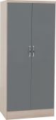 Nevada Grey 2 Door All Hanging Wardrobe