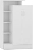 Nevada White Petite Open Shelf Wardrobe