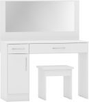 Nevada White Vanity/Dressing Table Set