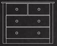 New Quercus 2 Over 2 Drawer Wide Chest