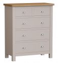 Portland Painted 2 Over 3 Drawer Chest