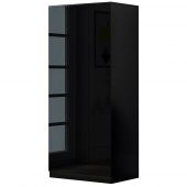 Stora Modern 2 Door Black Gloss Wardrobe