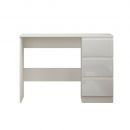 Stora Wide White Gloss 3 Drawer Dressing Table