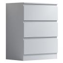 Stora Matt  White 3 Drawer Chest