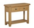 Toronto Oak 2 Drawer Console Table