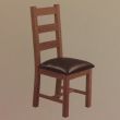 Toronto Oak 2 x Ladder Back Dining Chairs