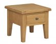 Toronto Oak Lamp Table With Drawer