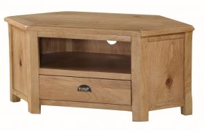 Kenmore Rustic Oak Corner TV Unit